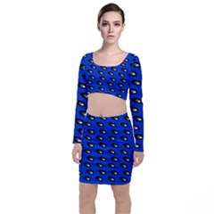 Eyes Blue Top And Skirt Sets by snowwhitegirl