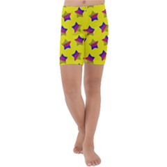 Ombre Glitter  Star Pattern Kids  Lightweight Velour Capri Yoga Leggings by snowwhitegirl