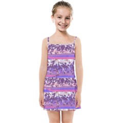 Abstract Pastel Pink Blue Kids  Summer Sun Dress by snowwhitegirl