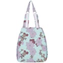 Vintage Floral Lilac Pattern Center Zip Backpack View1