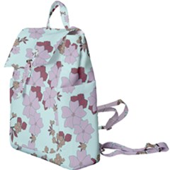 Vintage Floral Lilac Pattern Buckle Everyday Backpack by snowwhitegirl