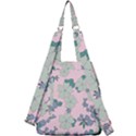 Vintage Floral Lilac Pattern Pink Center Zip Backpack View2