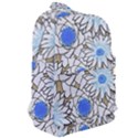 Vintage White Blue Flowers Classic Backpack View2