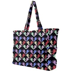 Colorful Cherubs Black Simple Shoulder Bag by snowwhitegirl