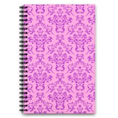 Victorian Paisley Pink 5 5  X 8 5  Notebook by snowwhitegirl