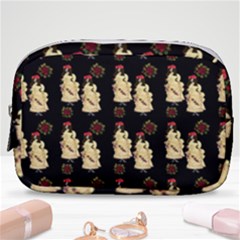 Victorian Skeleton Black Make Up Pouch (small) by snowwhitegirl