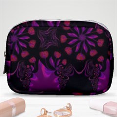 Background Red Purple Black Color Make Up Pouch (small) by Pakrebo