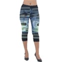Spaceship Interior Stage Design Lightweight Velour Capri Leggings  View1