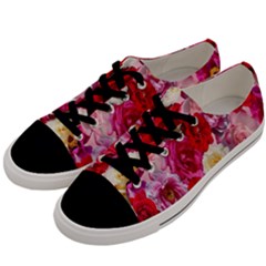 Bed Of Roses Men s Low Top Canvas Sneakers by retrotoomoderndesigns