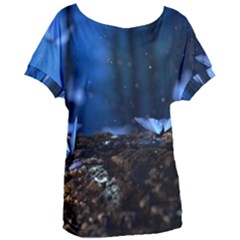 Butterflies Essence Women s Oversized Tee by WensdaiAmbrose
