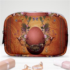 Wonderful Steampunk Easter Egg With Flowers Make Up Pouch (small) by FantasyWorld7