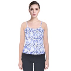 Blockchain Cryptography Velvet Spaghetti Strap Top by Pakrebo