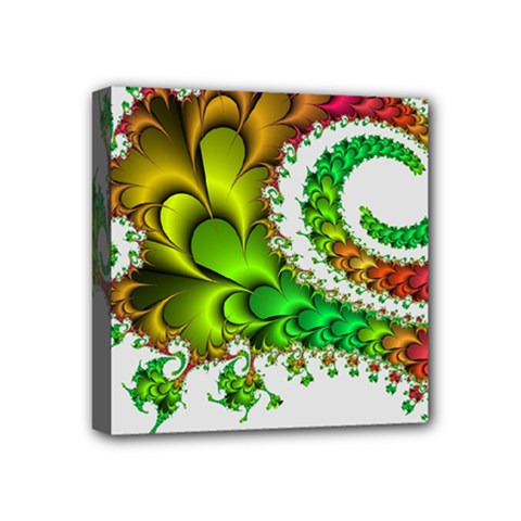 Fractal Abstract Aesthetic Pattern Mini Canvas 4  X 4  (stretched) by Pakrebo