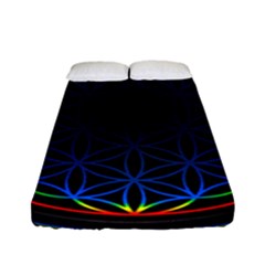 Flower Of Life Fitted Sheet (full/ Double Size) by Sudhe