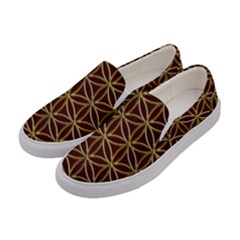 Flower Of Life Women s Canvas Slip Ons by Sudhe