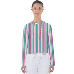 Candy Stripes 1 Women s Slouchy Sweat by retrotoomoderndesigns
