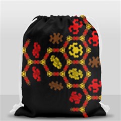 Algorithmic Drawings Drawstring Bag (small) by Sudhe