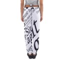 Abstract Minimalistic Text Typography Grayscale Focused Into Newspaper Women s Jogger Sweatpants View2