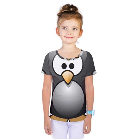 Penguin Birds Aquatic Flightless Kids  One Piece Tee by Sudhe