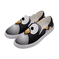 Penguin Birds Aquatic Flightless Women s Canvas Slip Ons by Sudhe