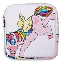 Unicorn Arociris Raimbow Magic Mini Square Pouch by Sudhe