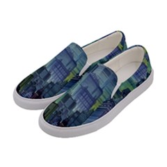 City Night Landmark Women s Canvas Slip Ons by Sudhe