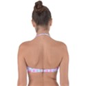 Geometric Pattern Design Pastels Halter Bandeau Bikini Top View2