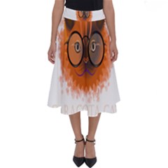 Cat Smart Design Pet Cute Animal Perfect Length Midi Skirt by Sudhe