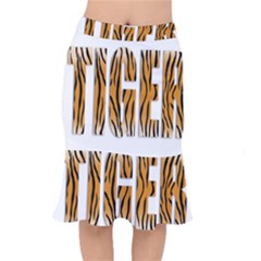 Tiger Bstract Animal Art Pattern Skin Mermaid Skirt by Sudhe