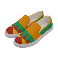 Burger Bread Food Cheese Vegetable Women s Canvas Slip Ons by Sudhe
