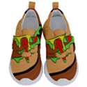 Burger Double Kids  Velcro No Lace Shoes View1