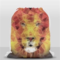 Fractal Lion Drawstring Bag (small) by Sudhe