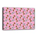 Lamb Pattern Pink Canvas 18  x 12  (Stretched) View1