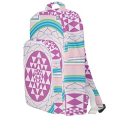 Mandala Design Arts Indian Double Compartment Backpack by Sudhe