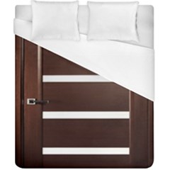Minimalis Brown Door Duvet Cover (california King Size) by Sudhe