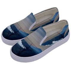 Bromo Caldera De Tenegger  Indonesia Kids  Canvas Slip Ons by Sudhe