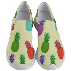Colorful Pineapples Wallpaper Background Women s Lightweight Slip Ons by Sudhe