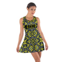 Fresh Clean Spring Flowers In Floral Wreaths Cotton Racerback Dress by pepitasart