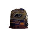 Processor Cpu Board Circuits Drawstring Pouch (Medium) View1