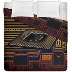 Processor Cpu Board Circuits Duvet Cover Double Side (king Size) by Sudhe