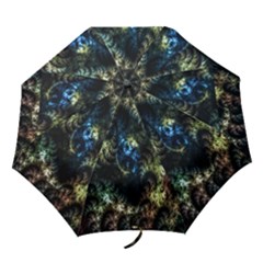 Abstract Digital Art Fractal Folding Umbrellas by Sudhe