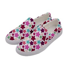 Stars Pattern Women s Canvas Slip Ons by Sudhe