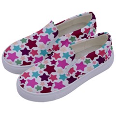 Stars Pattern Kids  Canvas Slip Ons by Sudhe