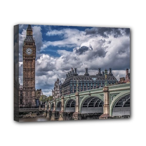 Architecture Big Ben Bridge Buildings Canvas 10  X 8  (stretched) by Sudhe
