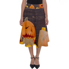 Old Crumpled Pumpkin Perfect Length Midi Skirt by rsooll