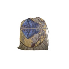 Mosaic Painting Glass Decoration Drawstring Pouch (small) by Sudhe