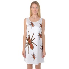 Nature Insect Natural Wildlife Sleeveless Satin Nightdress by Sudhe