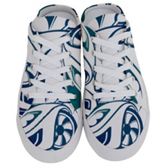 Blue Vector Car Half Slippers by Sudhe