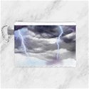Thunder And Lightning Weather Clouds Painted Cartoon Canvas Cosmetic Bag (Medium) View1