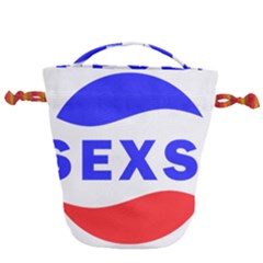 Sexsi Sexy Logo Drawstring Bucket Bag by Sudhe